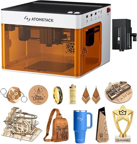 ATOMSTACK P1 5W Laser Engraver & Cutter, Unibody, 10000 mm/min, 5000mW Diode