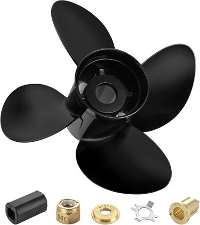 Mercury OEM Aluminum Boat Propeller 13x17, 15 Spline, 4-Blade, RH