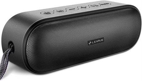 LENRUE Waterproof Bluetooth Speaker – 20H Playtime