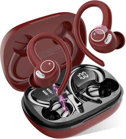 Wireless Earbuds Bluetooth 5.3, 48H Playtime, ENC Mics, Sport Earphones