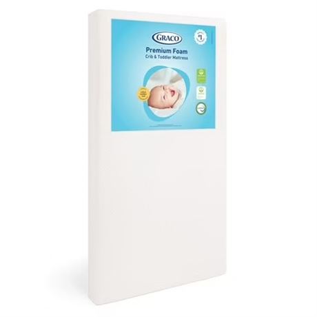 Graco Foam Crib & Toddler Mattress with Waterproof Cover GREENGUARD Gold