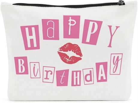 SENJIAN Personalized Gifts for Women, Makeup Bags, White XL