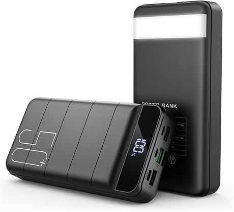 Batterie externe 50000mAh 22.5W charge rapide USB-C noir