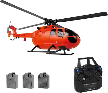 GoolRC C186 RC Helicopter 4CH Gyro Stabilization Altitude Hold 3 Battery