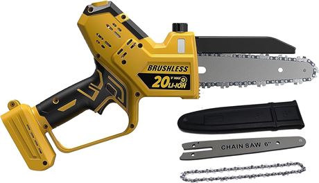 Mini tronçonneuse sans fil 20V Dewalt 8"/6" auto-huile bois