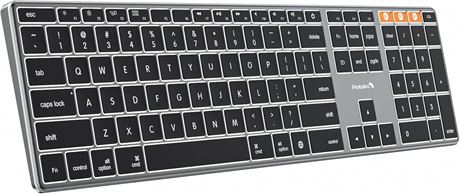 ProtoArc Backlit Wireless Keyboard for Mac, K110-A Aluminum Full-Size