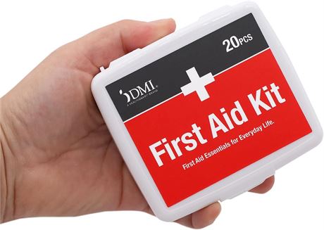 DMI Mini 20-Piece First-Aid Kit with Water-Resistant Case, Portable