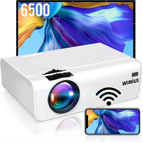 WiMiUS K2 Native 1080P Mini Projector with WiFi and Bluetooth