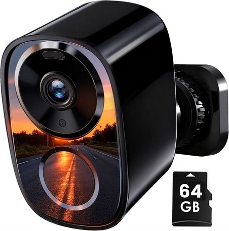 realhide 2K WiFi Outdoor Security Camera, 6-Mo Battery, Night Vision, IP66