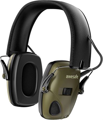 awesafe Electronic Shooting Earmuffs, Noise Reduction, Sound Boosting