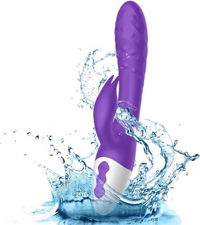 2021 Upgraded G Spot Dildo Vibrator with Sucking Rabbit