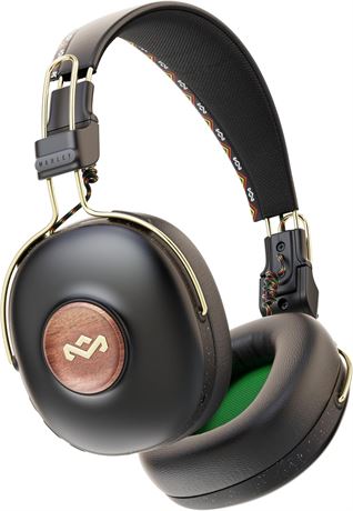 House of Marley Positive Vibration Frequency Over-Ear Headphones 34h Rasta