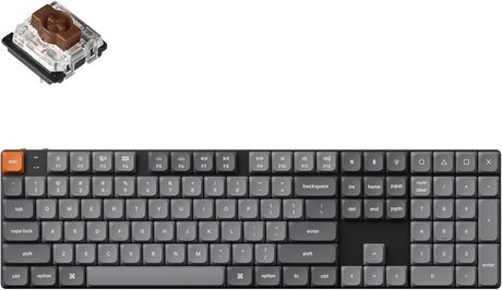 Keychron K5 Max Ultra-Slim Wireless Mechanical Keyboard, QMK/VIA, BT/2.4G