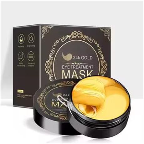 24K Gold Under Eye Mask for Dark Circles Puffiness Anti-Wrinkle 60 Pieces