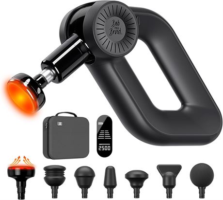 Bob and Brad D6 Pro Plus pistolet de massage avec chaleur, 16 mm amplitude