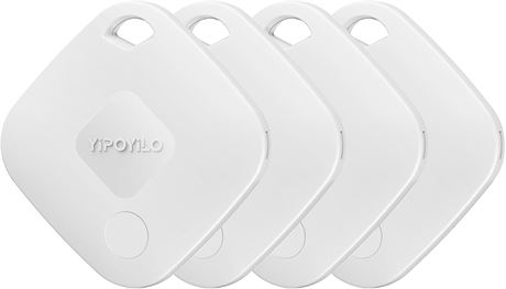 Tracker Yipoyilo AirTag compatible Apple Find My lot 4 blanc