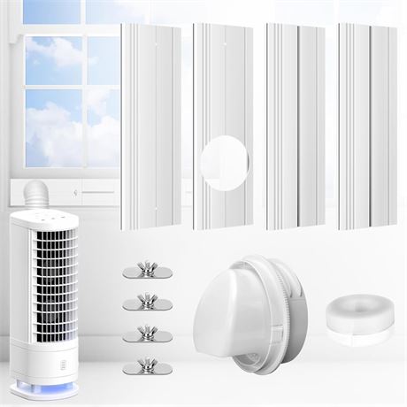 Upgrade Portable AC Window Vent Kit, Seal Kit, Air Conditioner Window Kit