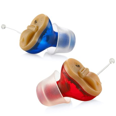 Premium Digital Hearing Aids for Seniors Invisible CIC Noise Cancel