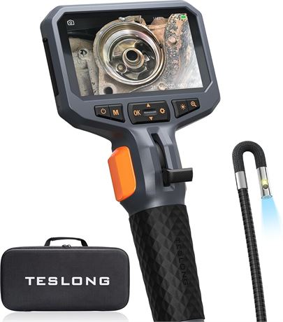Teslong Articulating Dual-Lens Borescope 5FT Industrial Inspection Camera