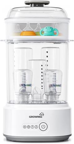 Compact Baby Bottle Sterilizer & Dryer, BPA-Free Steam Sterilization System