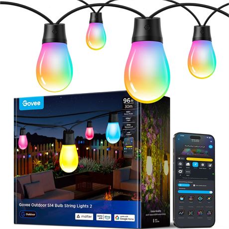 Govee Outdoor S14 LED String 2-Bulbs RGBIC