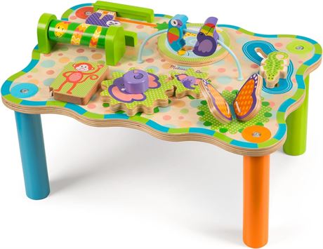 Melissa & Doug First Play Children s Jungle Wooden Activity Table for Toddlers