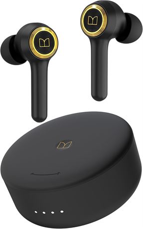 Monster Clarity 102 Plus Wireless Earbuds, Stereo, 30H Playtime, ENC Mic, IPX6