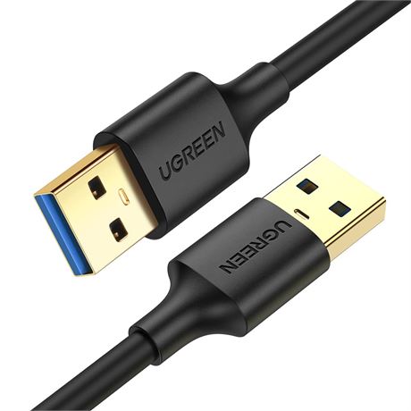 Câble UGREEN USB 3.0 A Mâle à Mâle 2 m – Transfert 5 Gbps PC Xbox TV Box