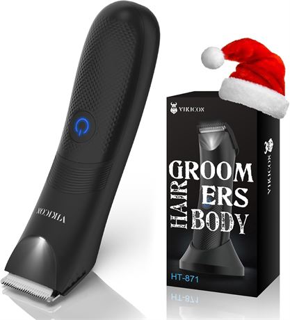 VIKICON Electric Body Trimmer and Shaver for Men, IPX7 Waterproof, USB-C