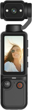 Q7 Vlogging Camera with 180  Rotating Lens, 8-Hour Battery, 32GB Card Black