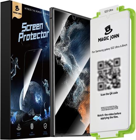 Magic John 2 Pack Samsung Galaxy S22 Ultra Ceramic Screen Protectors 6.8"