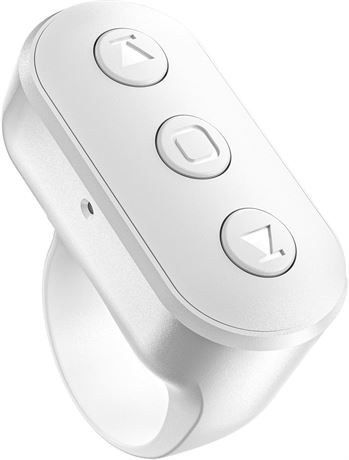 Wireless Ring Remote for iPhone/Android Camera with Zoom, Flip Shutter