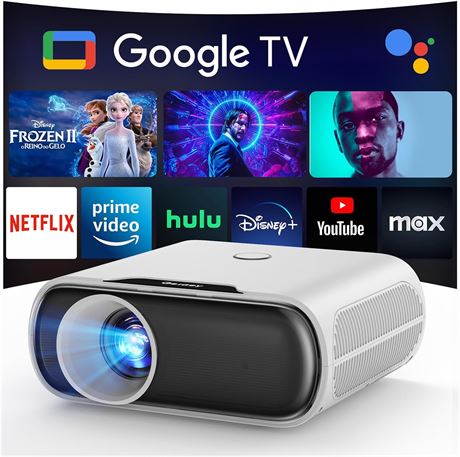 Goiaey C26 Mini Smart Projector with Google TV, Native 1080P