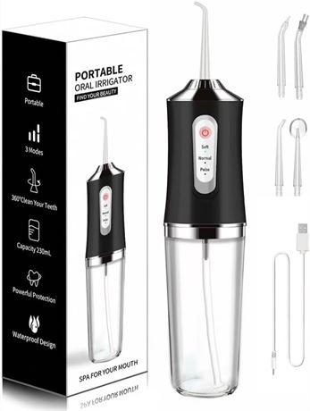 Cordless Water Flosser - Black