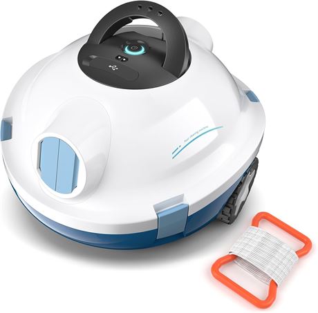 Robot nettoyeur piscine OUCAXIA sans fil 90 min aspiration auto-stop