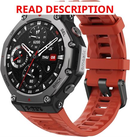 Montre Amazfit T-Rex 3 27j GPS Offline Maps Rouge