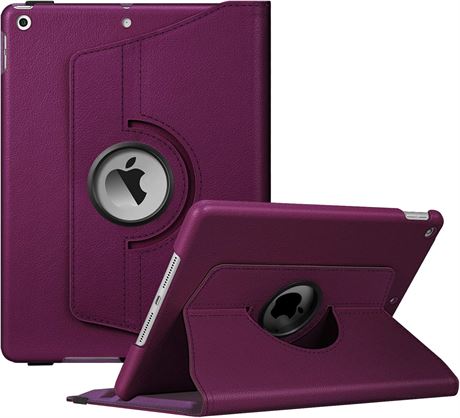 Fintie étui rotatif 360° iPad 10.2" avec support crayon violet