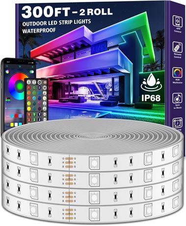 LETIANPAI LED Neon Rope Lights 32.8ft RGB, IP65 Waterproof, App/Remote