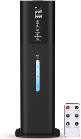 Humidifier Large Room 2.1 Gal Ultrasonic Cool Mist, 3 Speed, 360  Nozzle