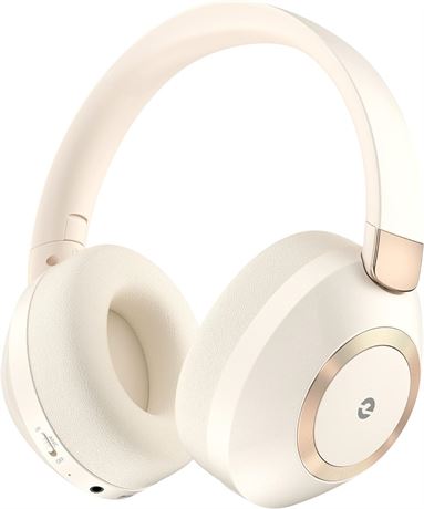 Active Noise Cancelling Headphones, 100H Playtime, Bluetooth, Mic, Over-Ear