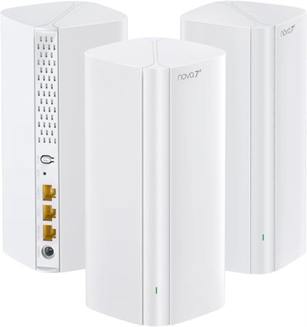 Tenda BE3600 WiFi 7 Mesh System Dual Band 3-Pack 4K-QAM VPN MLO Gigabit Ports