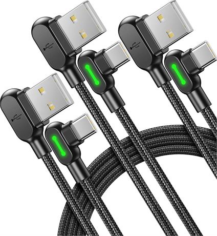 Mcdodo USB-C Cable 3-Pack, Nylon Braided, 1.6/4/10ft, 3.1A QC 3.0