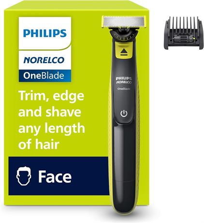 Philips Norelco OneBlade 360 Trimmer & Shaver, 5in1 Comb, QP2724/90