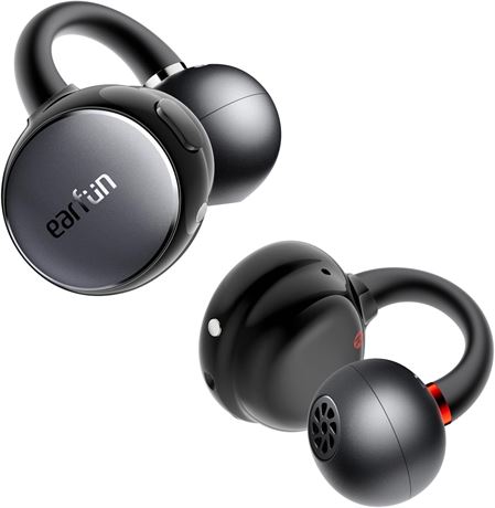 EarFun Clip-On Earbuds, Wireless Headphones, Bluetooth 6.0, LDAC, 40H