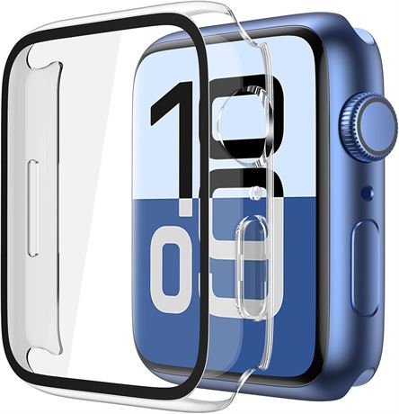 Langboom 2-Pack PC Case for Apple Watch 46mm Series 10-11 with Protector
