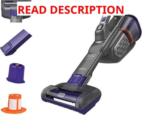 BLACK+DECKER DustBuster Pet Hair Vacuum with Motorized Brush, Cordless