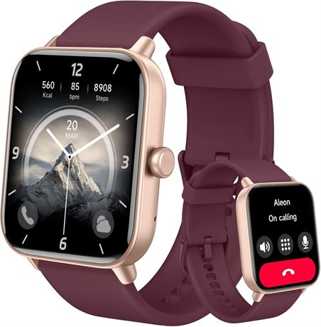 Smart Watch for Men & Women with Bluetooth Call, Alexa, HR/SpO2, Sleep