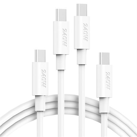 Câble USB-C 240W 2pcs 6ft Charge Rapide MacBook iPad