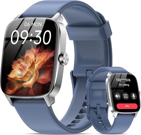 Smart Watch Bluetooth Call Fitness Tracker with Heart and Sleep Monitor