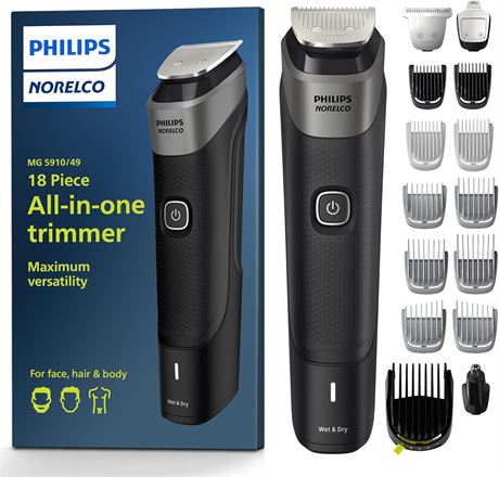 Philips Norelco Multigroom 5000 tondeuse homme barbe cheveux corps